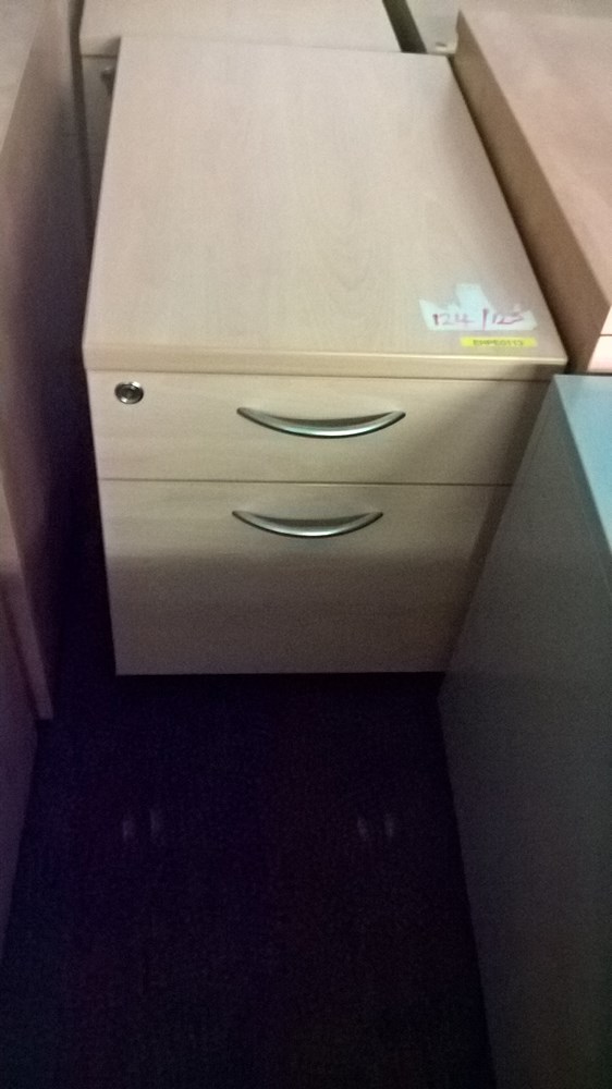 pedestals - beech wood 2 drawer