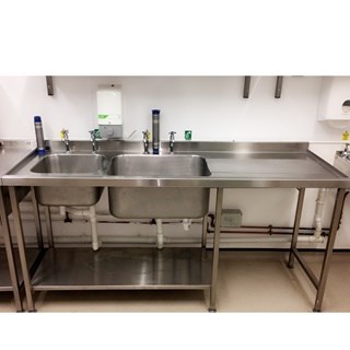 Catering Double sink w-For Sale internally to CEC-