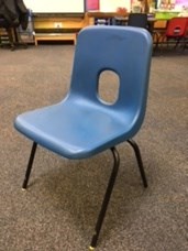 Primary 1/2 Blue stacking chairs