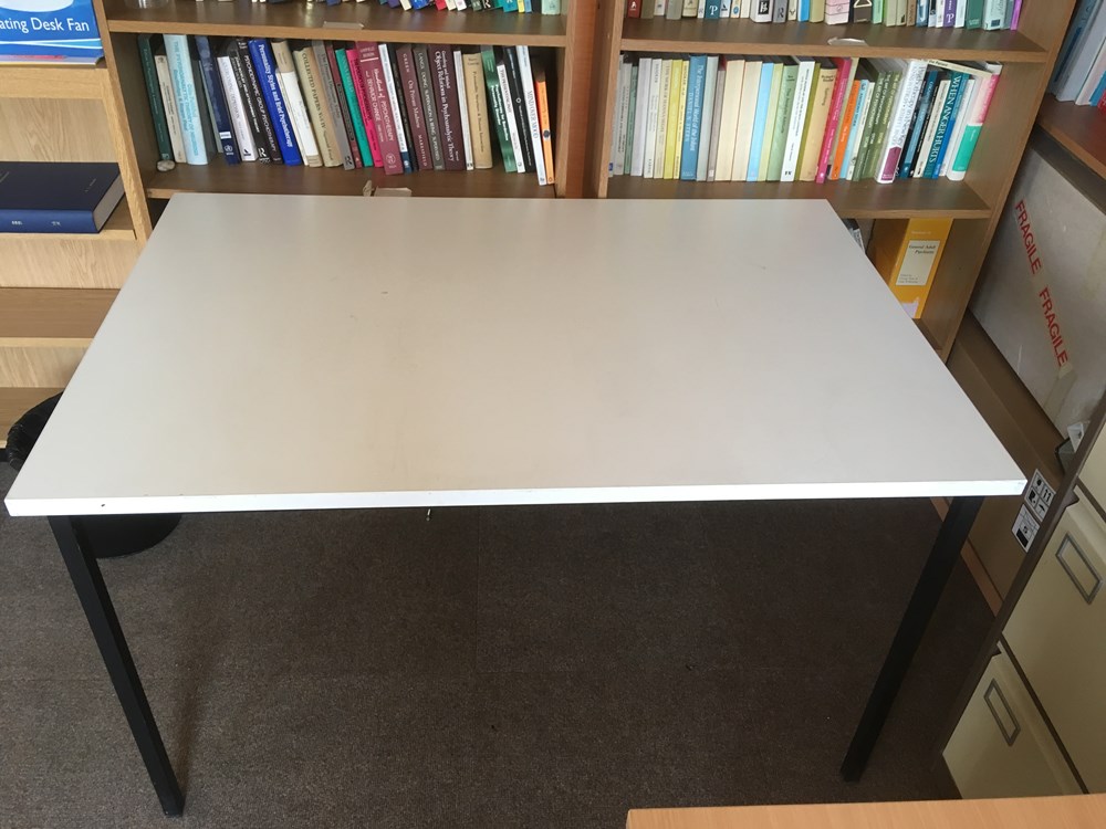 White Rectangular Table