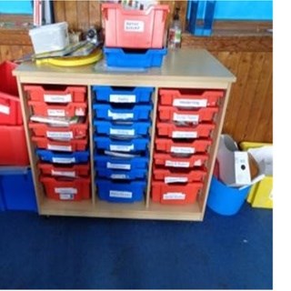 Storage 3 Tray wide Unit 18small 3 large
