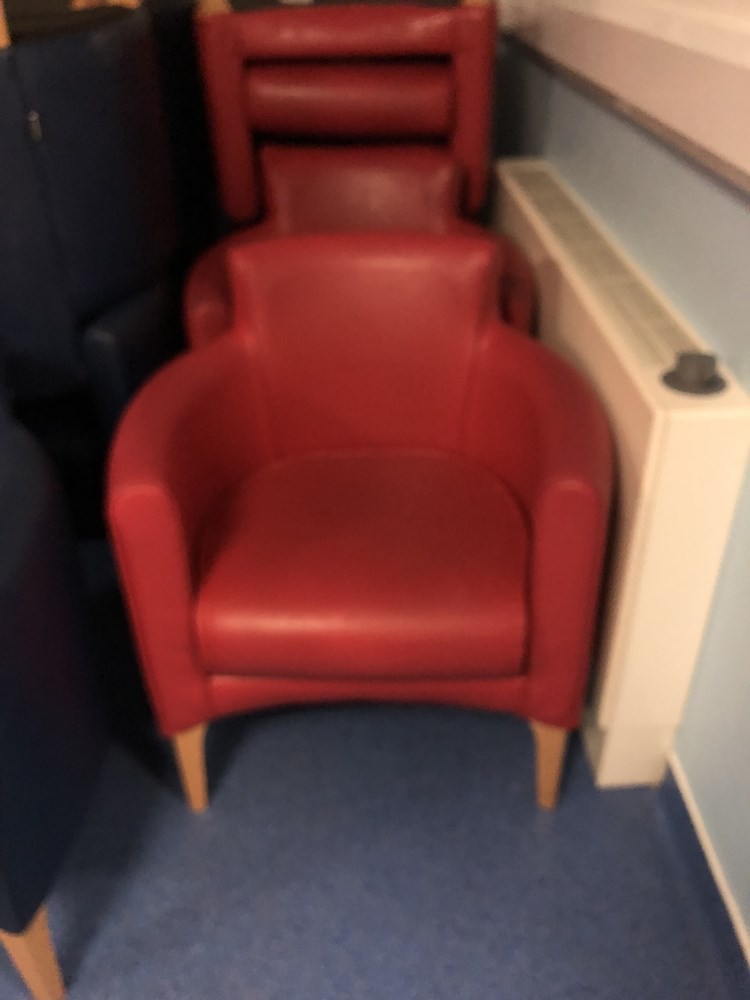 Easy Chair with wooden chairs