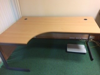 Large Curved Desk