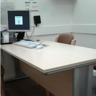 straight desk