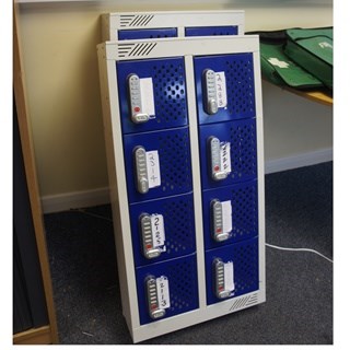 8 cabinet lockers