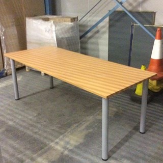 beech coloured office table