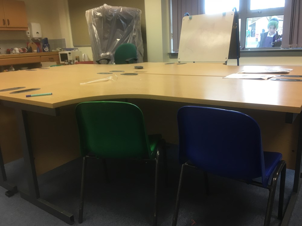 Large Office Desk (Beech Finish) 