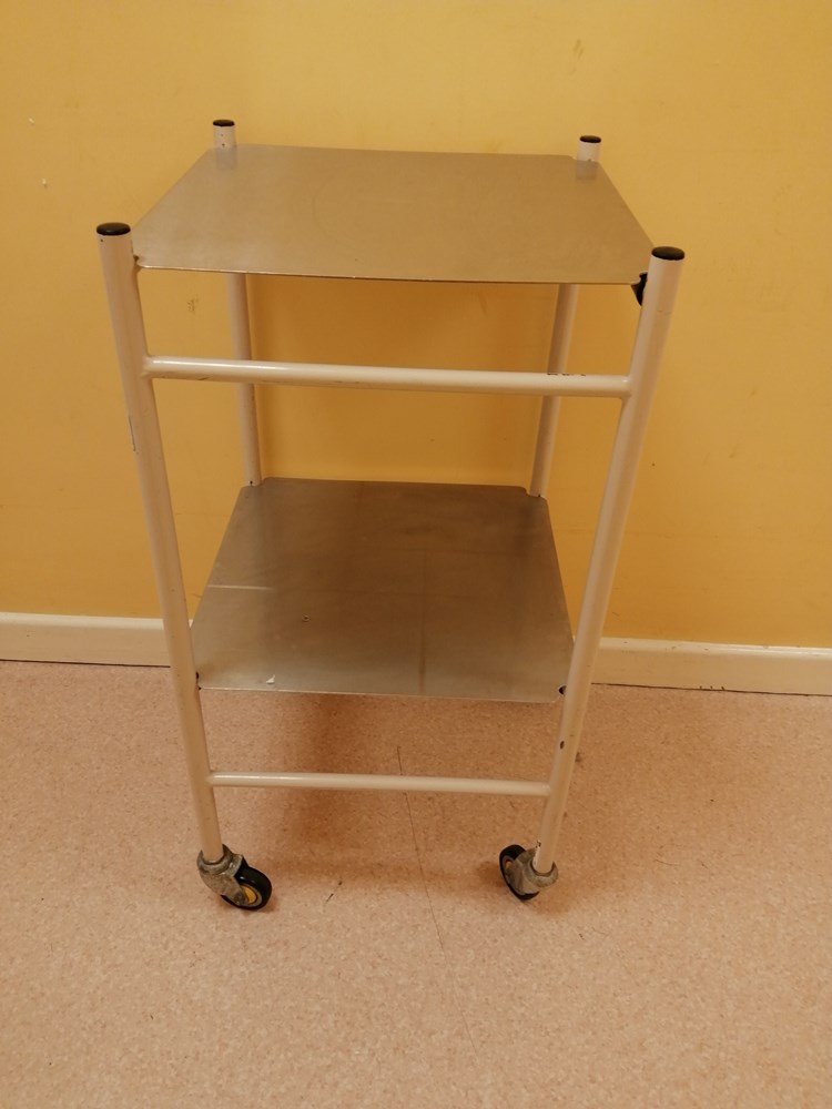 two tia metal trolley 