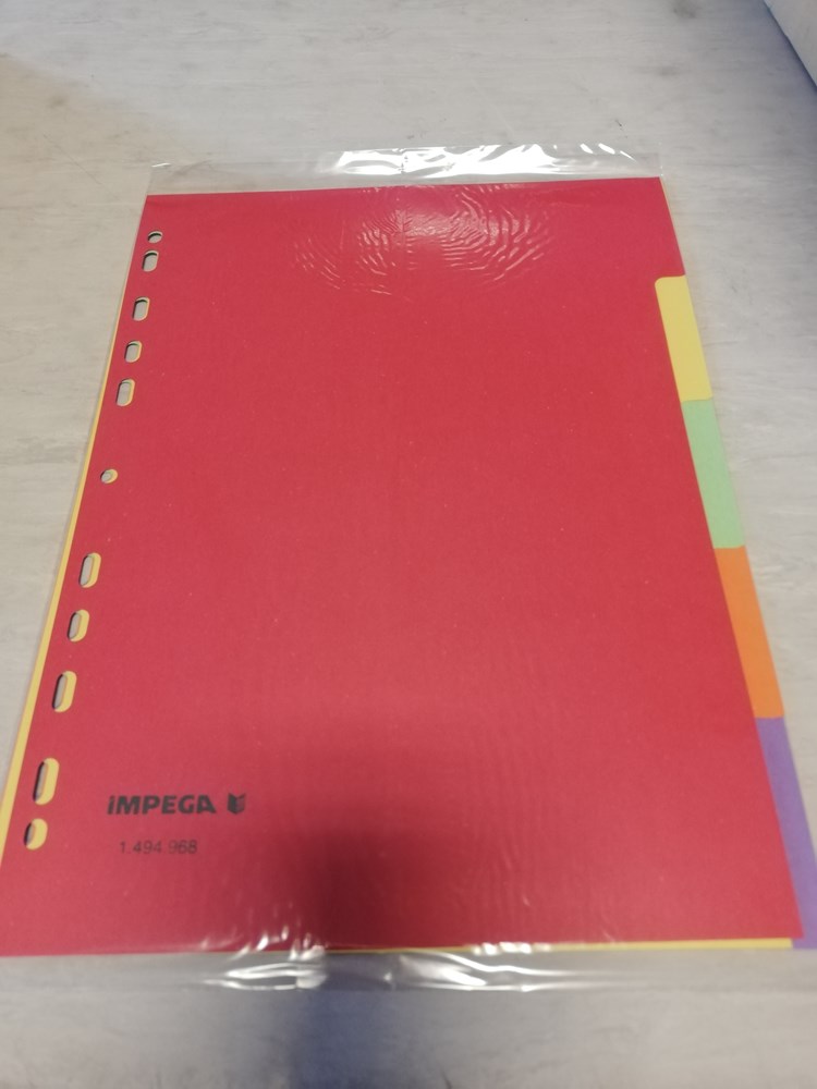 Box of dividers