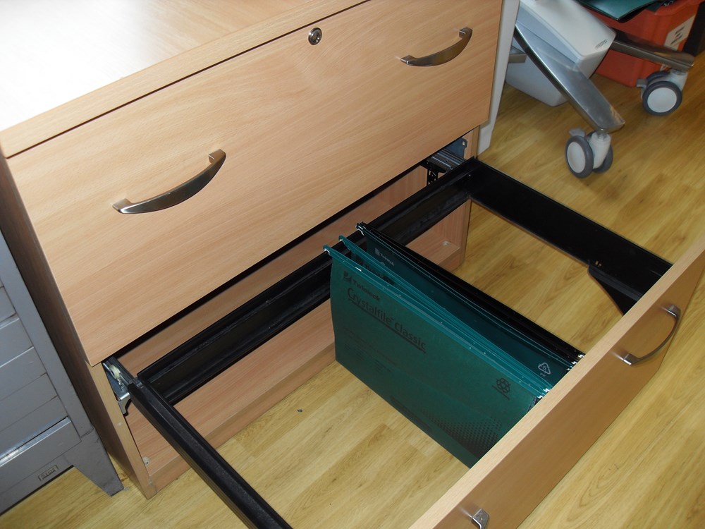 Cupboard for suspension files