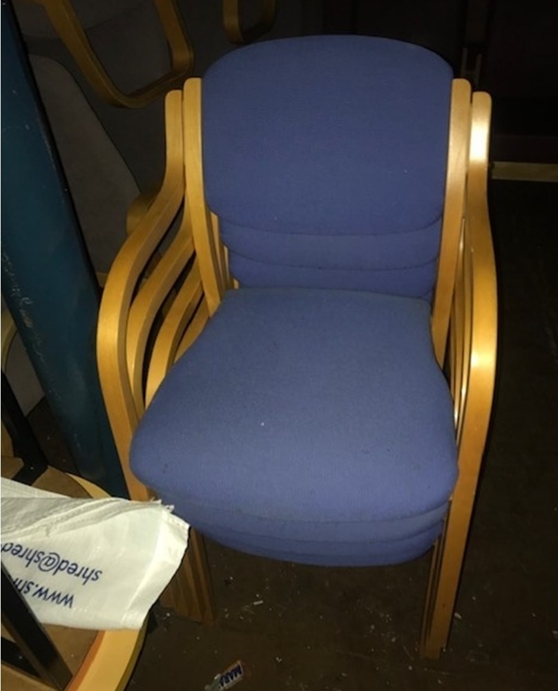 Blue Chairs x 7