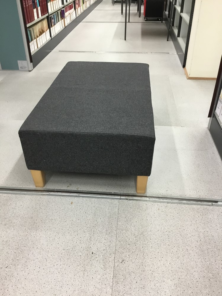 Grey Sofa Seat on Wooden legs