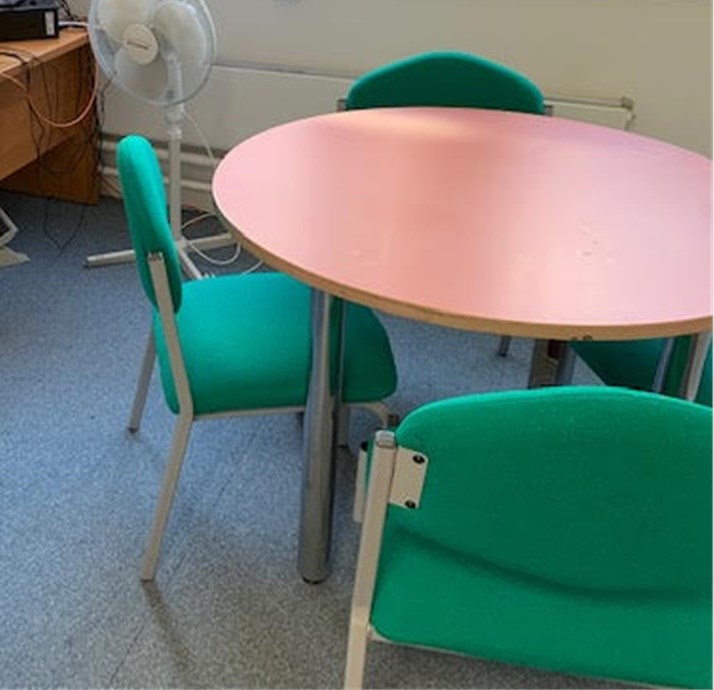 Meeting Room Chairs, Green x 4