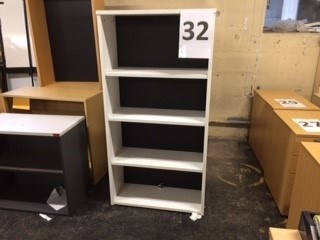 White bookcase