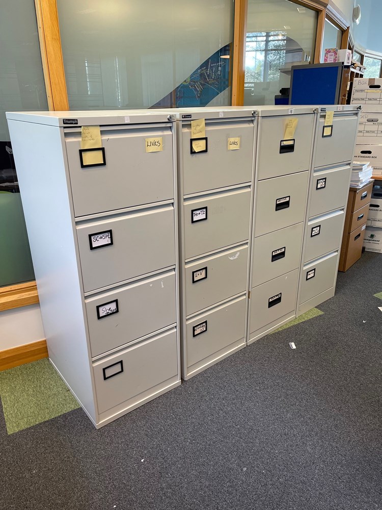 18 filing cabinets