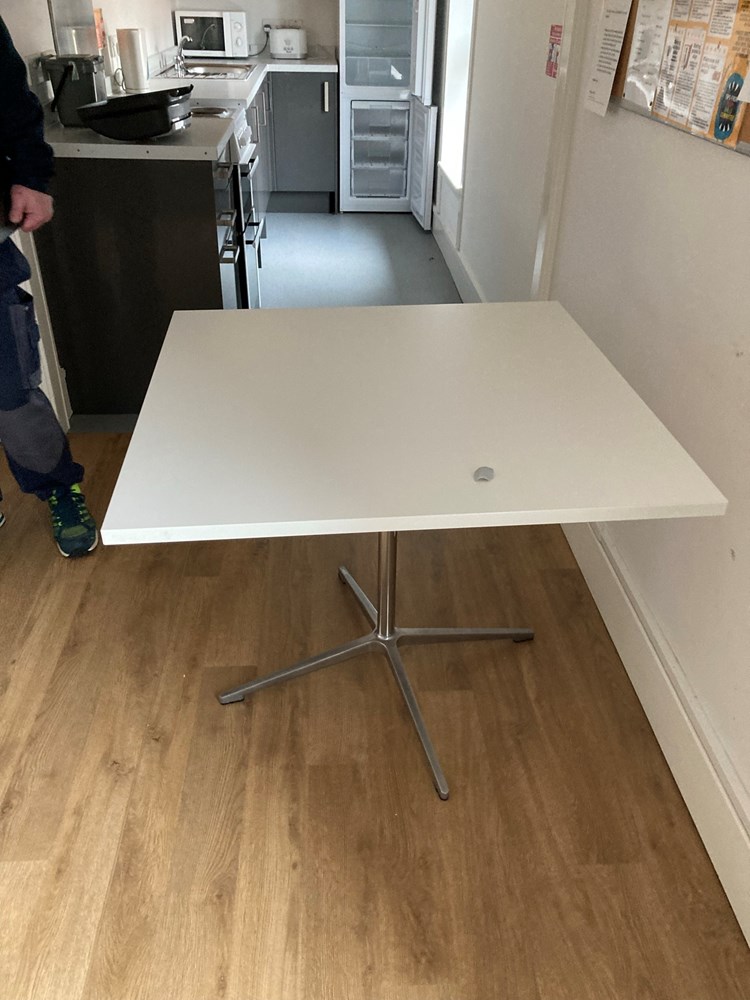 White Kitchen Table