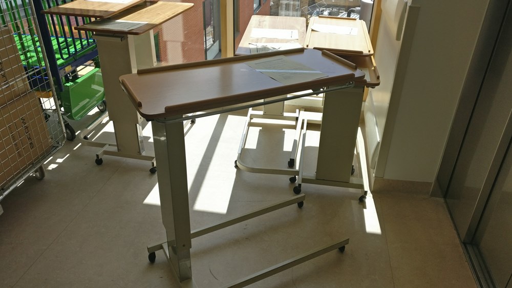 Patient over bed tables 
