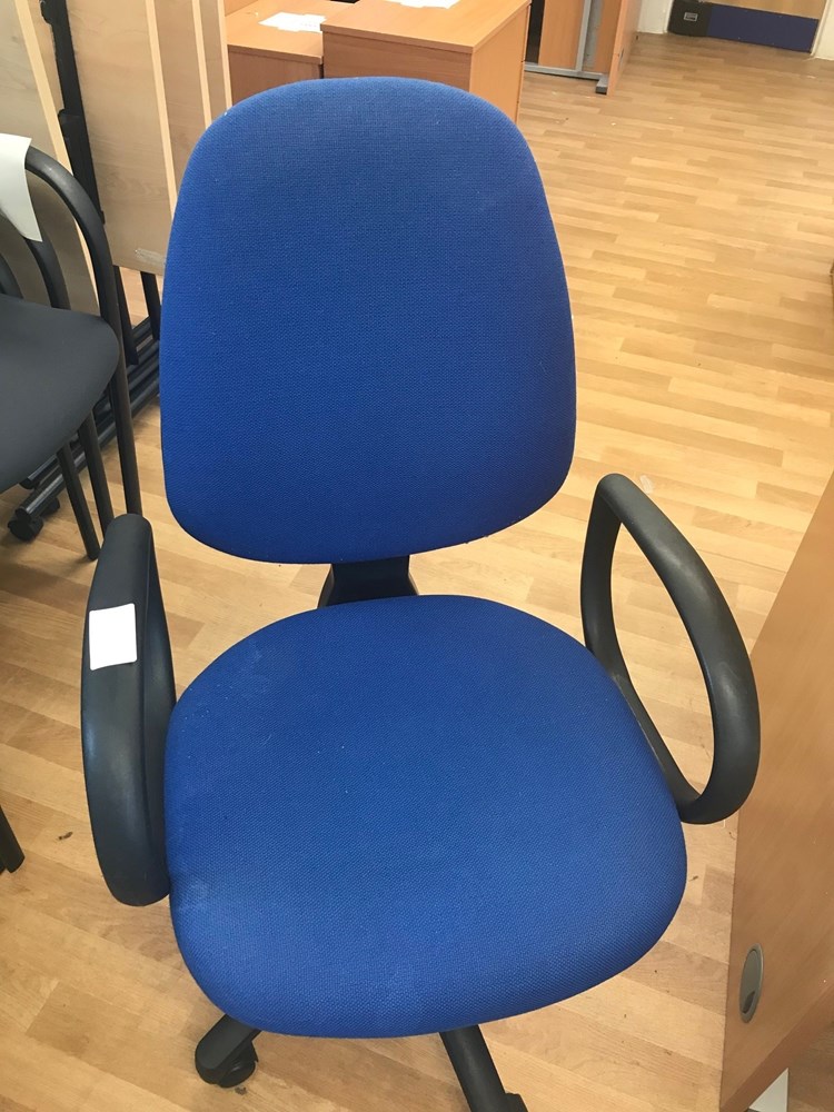 Blue Office Chair - with arms