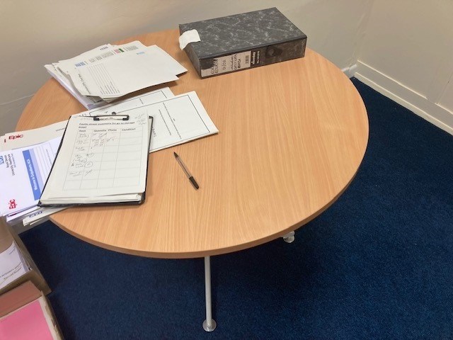 small round table