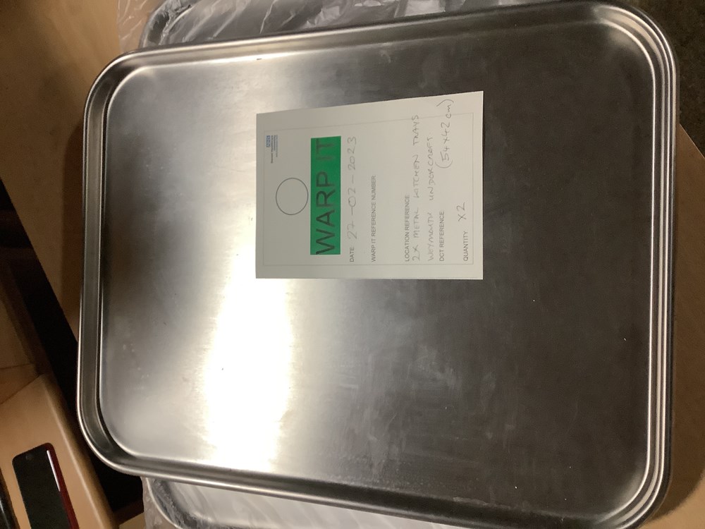 Stainless steel trays 