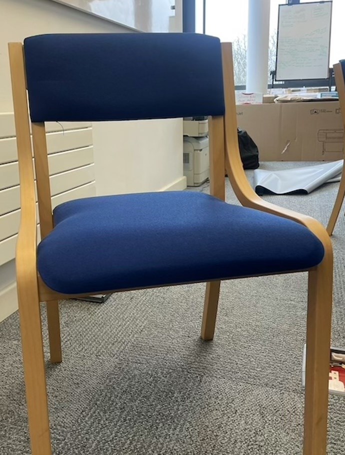 Blue and Beige Chairs 