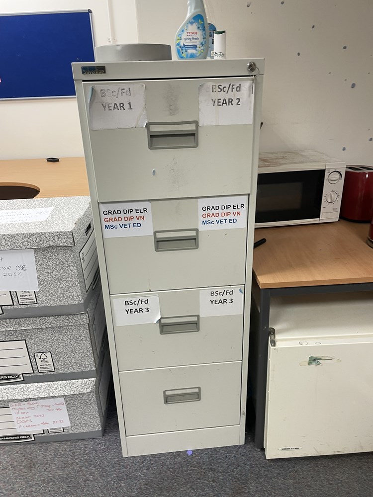 Tall filing cabinet 