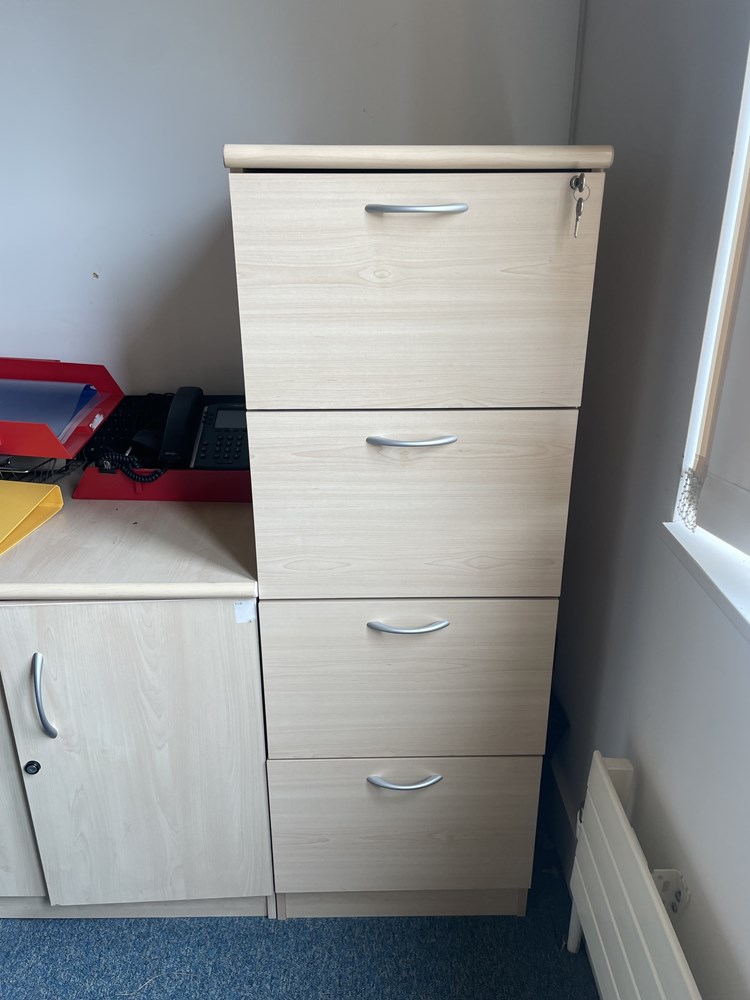 4 drawer filing cabinet - lockable