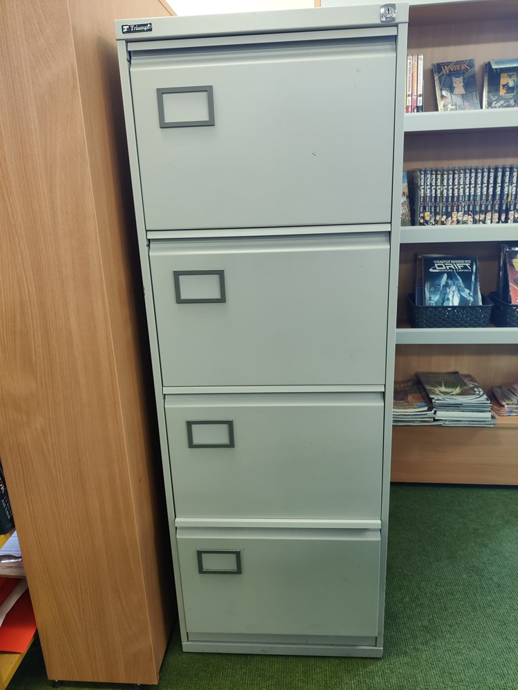 Metal filing cabinet