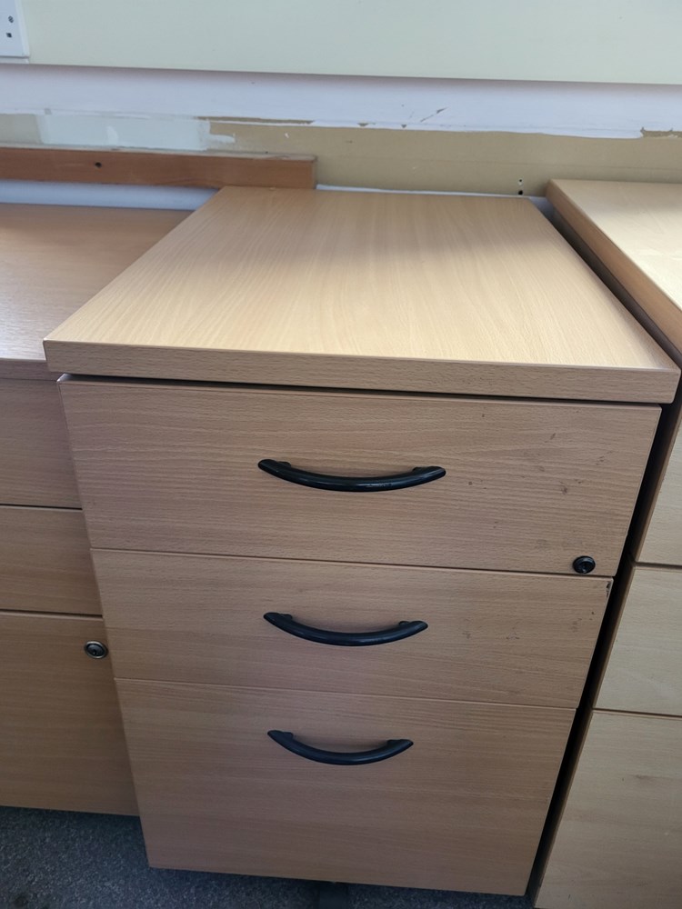 Underneath desk drawers