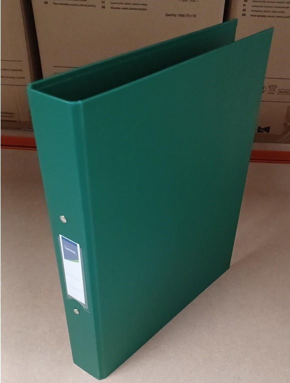 A4 2 Ring Binder File - Green