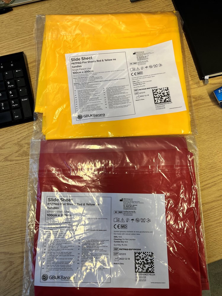 SLIDE SHEETS  SINGLE PATIENT USE