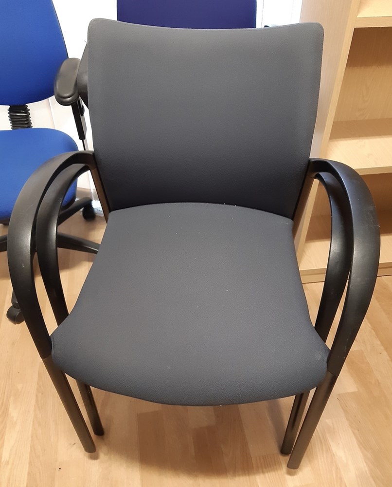 Meeting Room Chair - Black with arms