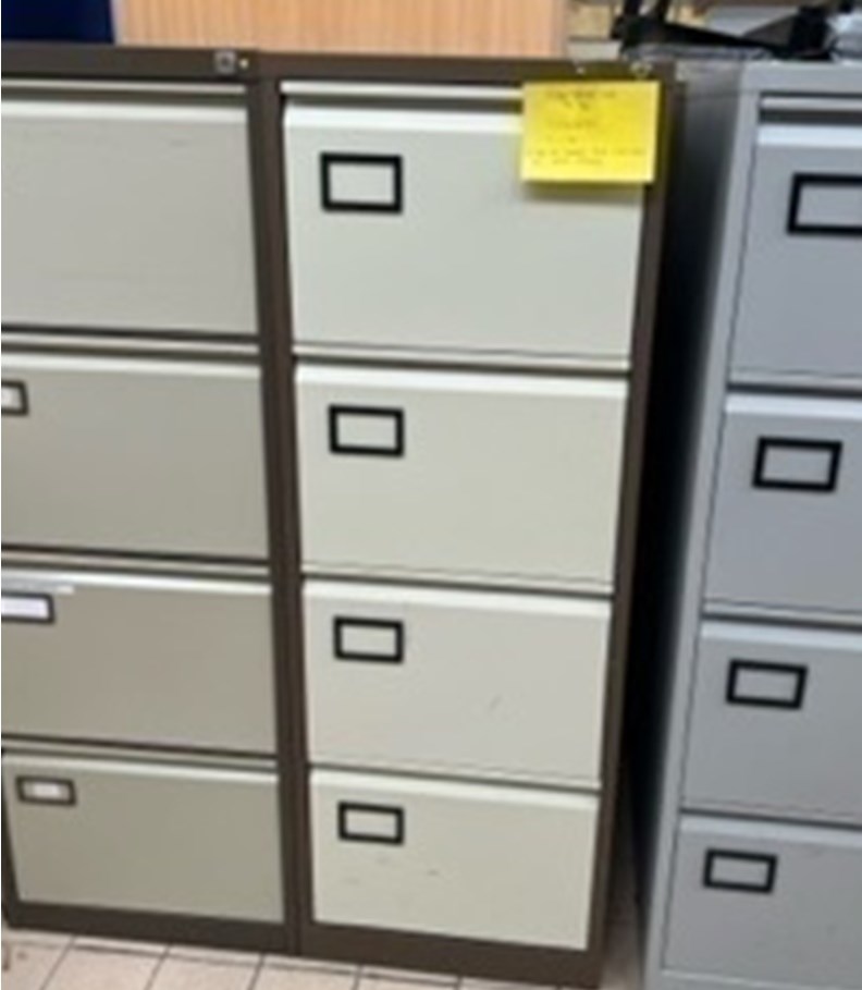4 Drawer Filing Cabinets No Keys (FCWNK)