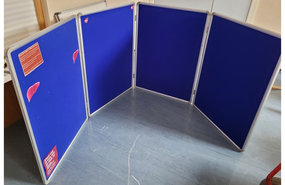4 fold display board