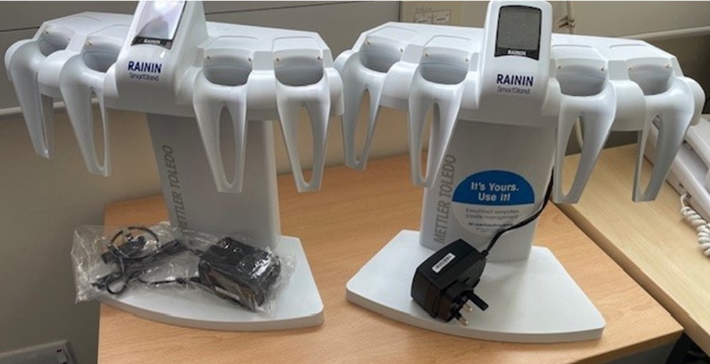Rainin Pipette Stand available on Warp It, reuse surplus assets within your organisation and