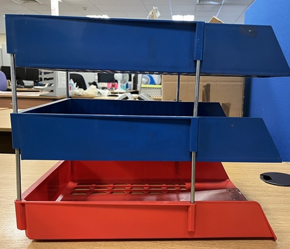 3 storey filing trays