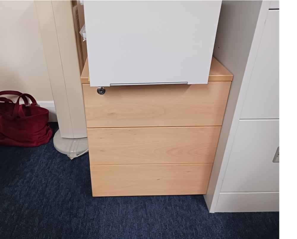 set of desk drawers