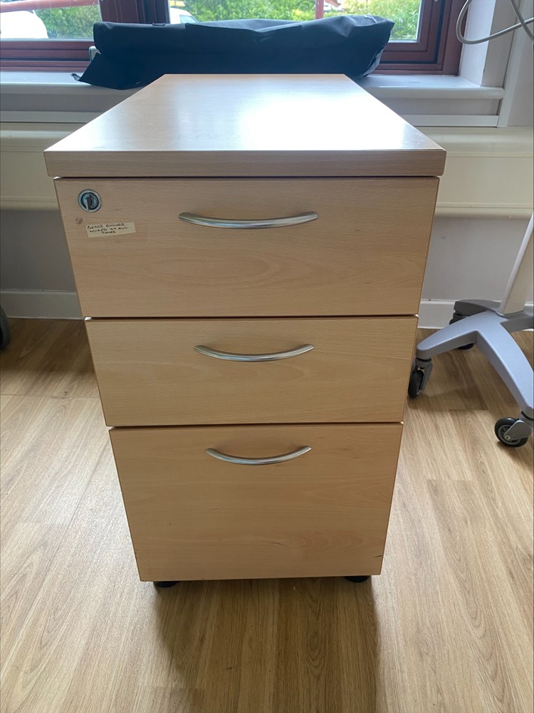 Filing drawers with key