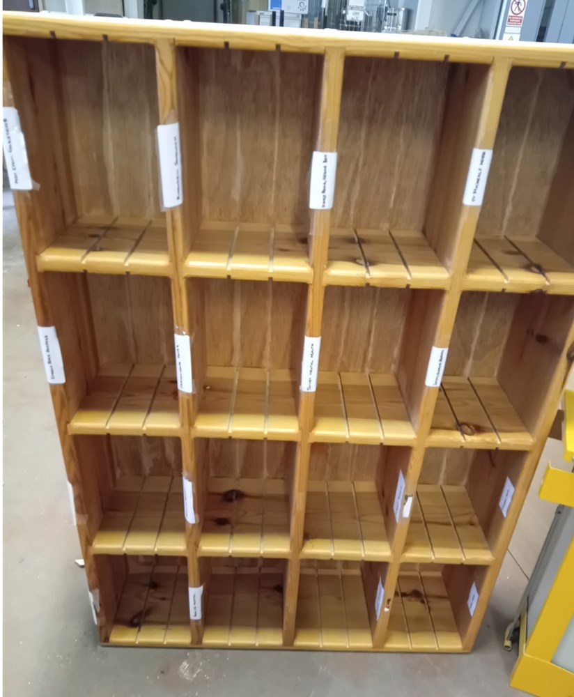 Post shelf