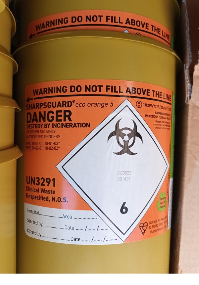 Sharpsguard eco orange 5 infectious
