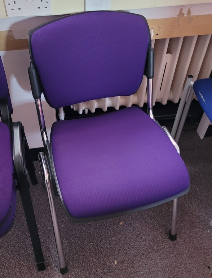 purple chair
