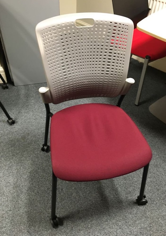 Burgundy Reception Chair