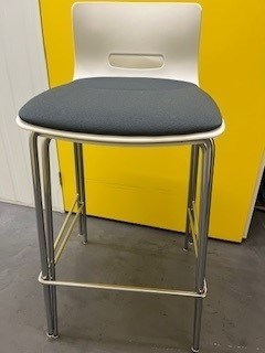 White and grey bar stool