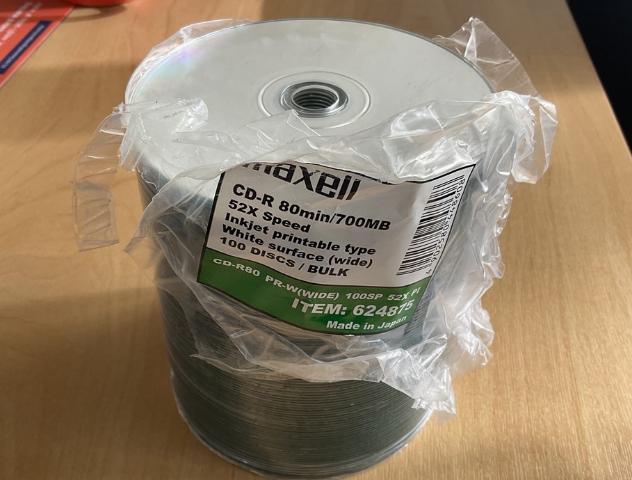 Maxell CD-Rs - 80mins / 700MB - Inkjet Printable