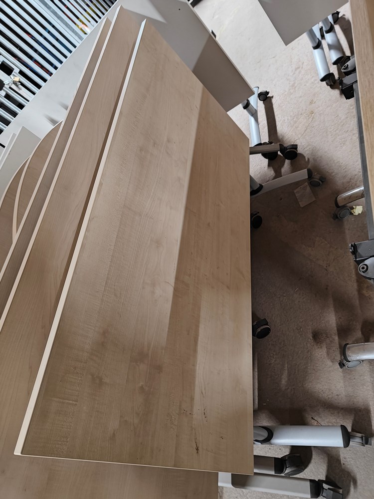 Birch veneer desk