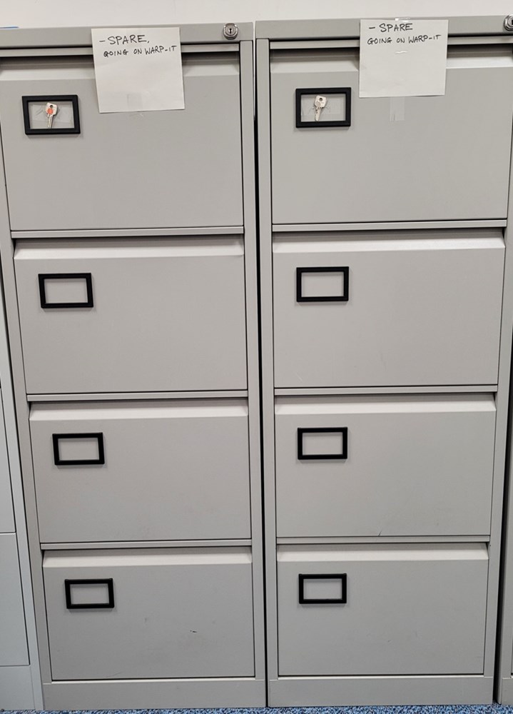 2 x 4 drawer Filing Cabinets + keys