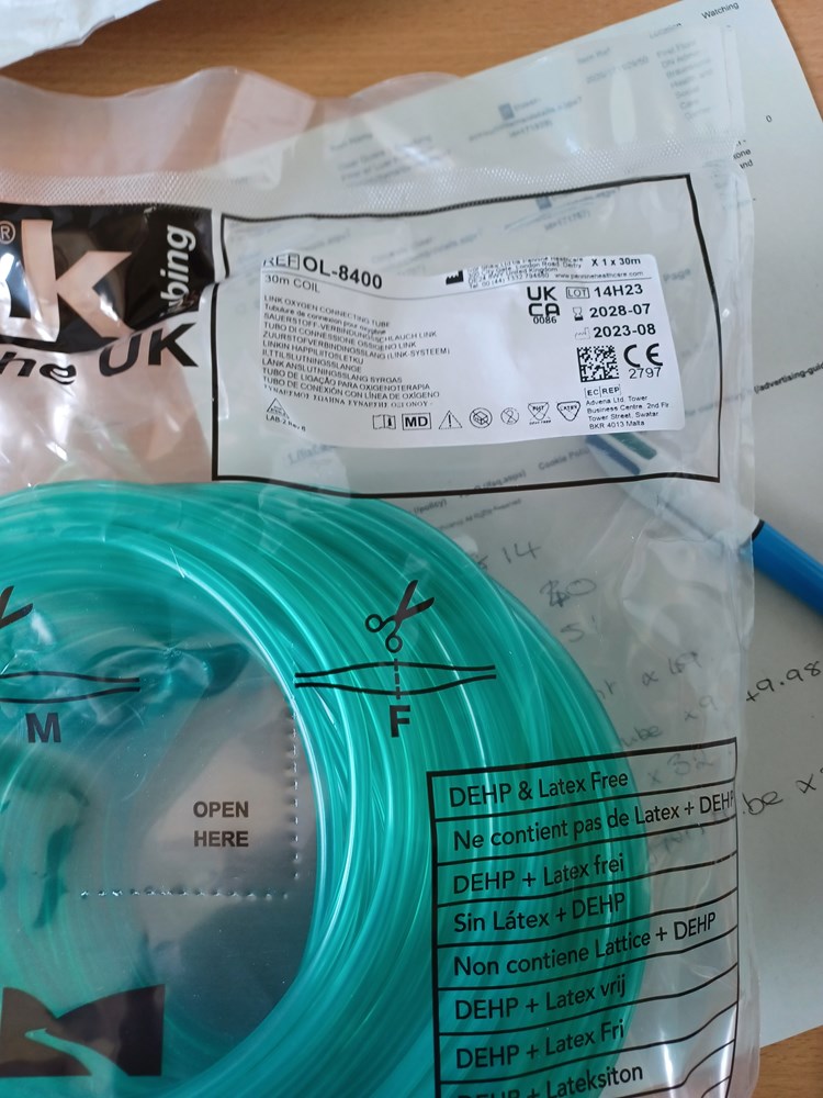 Penine Link Oxygen Tube