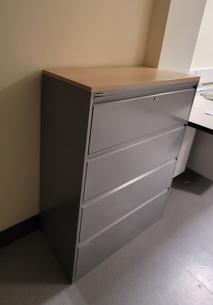 4 drawer unit/filing cabinet with laminate top