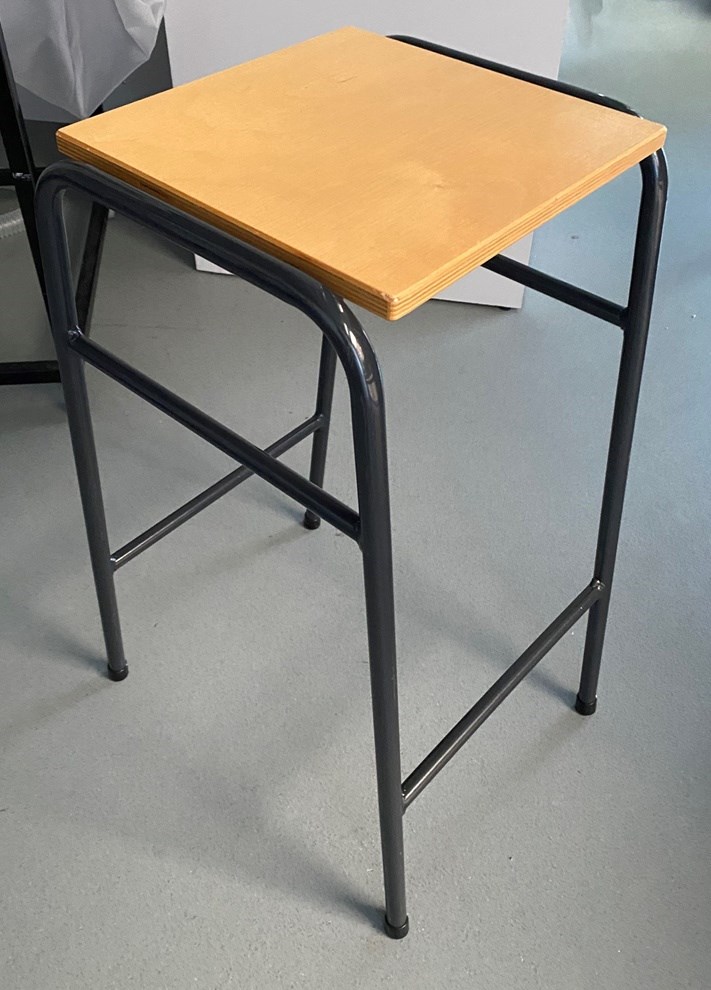 Wooden/metal Stools for lab/workbench