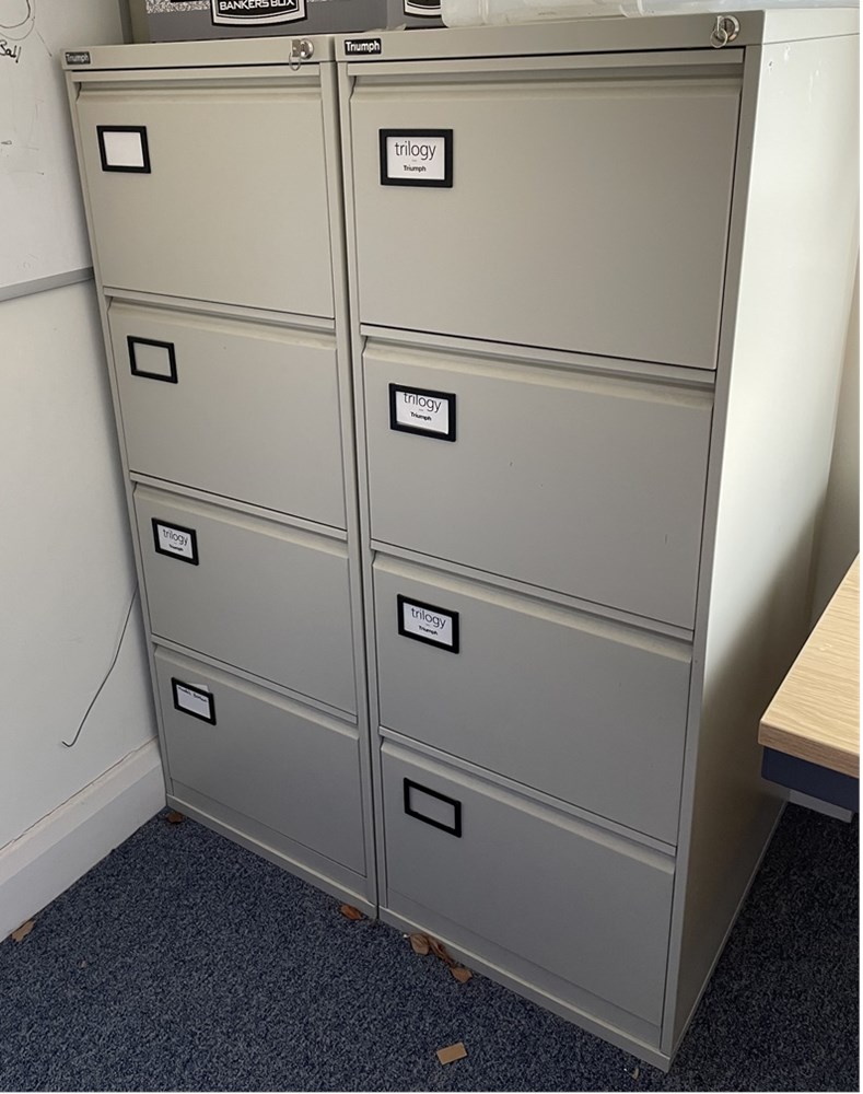 Metal Filling Cabinets - 4 Drawers